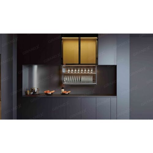 Giá bát đĩa nâng hạ điện thông minh Nan Oval GrandX XL.80EM 3 anh gia bat dia nang ha dien thong minh nan oval grandx xl.80em